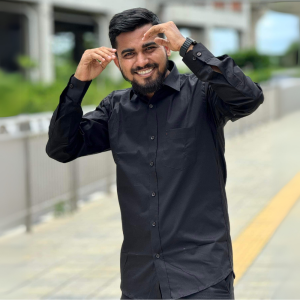 Textured Black Slim Fit Shirt