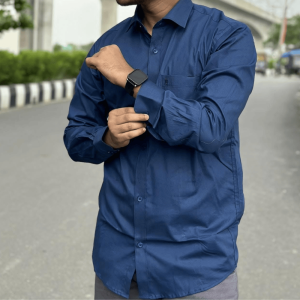 Solid Navy Shirt (Only L Size)