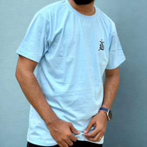 Sky Blue Solid T-Shirt